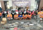 Polda-Jatim-Berhasil-Ungkap-Jaringan-Curanmor-Lintas-Kota,-Amankan-134-Ranmor