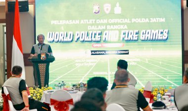 Kapolda-Jatim-Lepas-24-Personel-Ikuti-Kejuaraan-Internasional-World-Police-And-Fire-Games-Open-Tournament-di-Amerika-Serikat