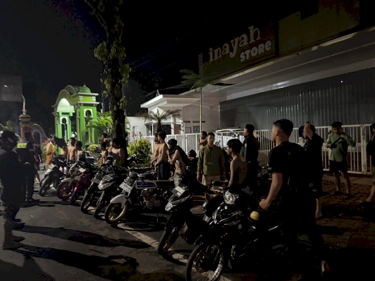 Polres Situbondo Gelar Patroli KRYD, Amankan Puluhan Motor Balap Liar