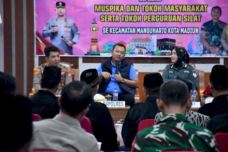 Silaturahmi Kapolres Madiun Kota dengan Tokoh Pencak Silat Jalin Kerja Sama, Jaga Kamtibmas Jelang Suro