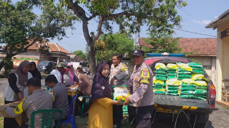 Polres Madiun Kota Salurkan 4 Ton Beras SPHP untuk 4 Desa