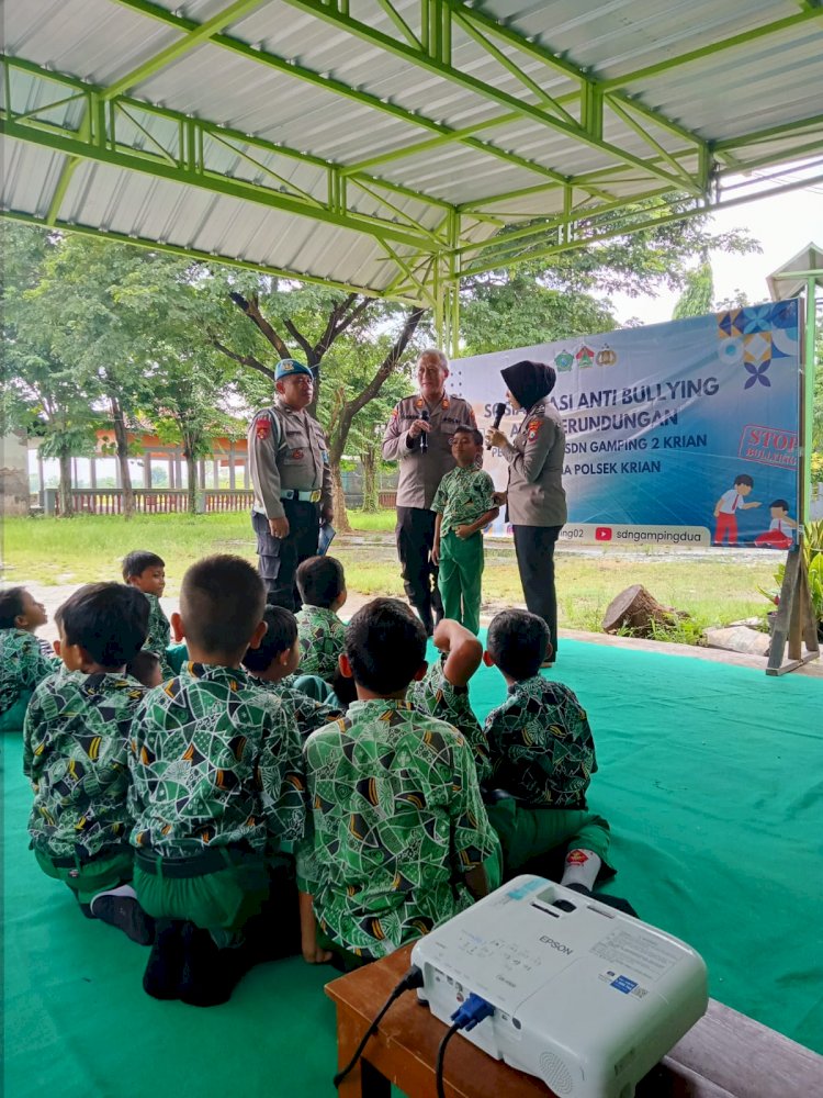 Polsek Krian Gelar Sosialisasi Anti-Bullying di SDN Gamping 2