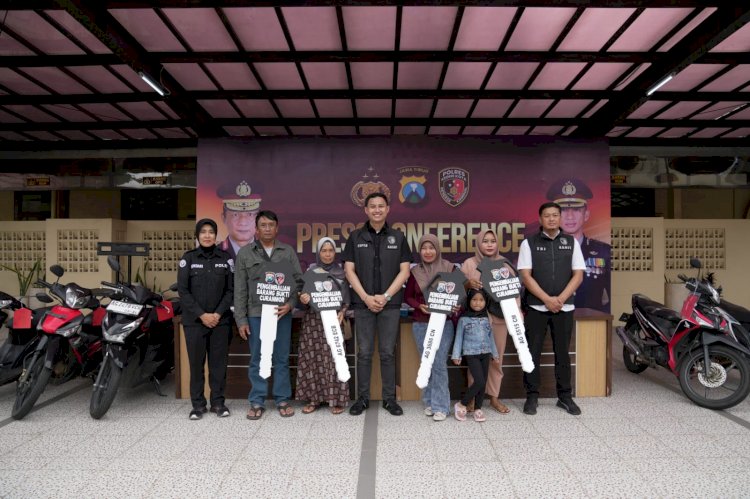 Gratis Polres Kediri Kota Temukan dan Kembalikan Motor Hilang kepada Pemiliknya