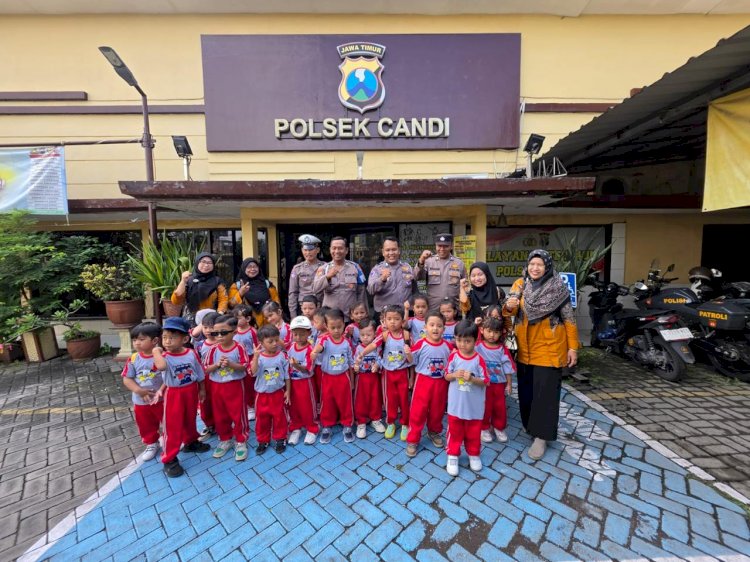 Polisi Sahabat Anak, Polsek Candi Edukasi Siswa PAUD